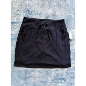 NWT! Baleaf Black Athletic Mini Skort w Pockets Size 2XL